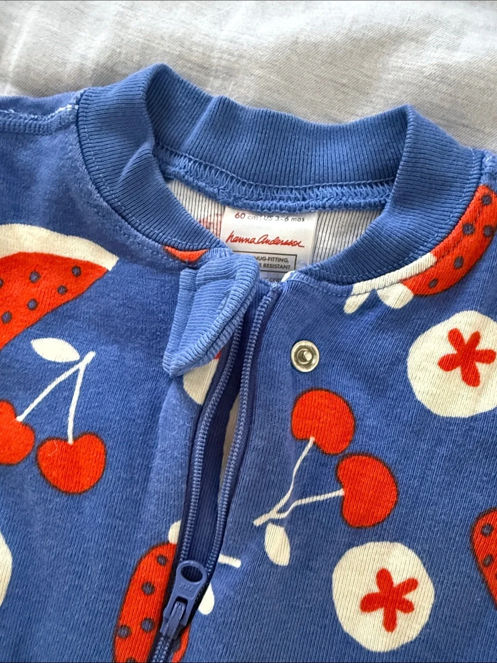 Hanna Andersson Fruit Organic Cotton One Piece Shorts Pajamas Size 60 3-6 Months